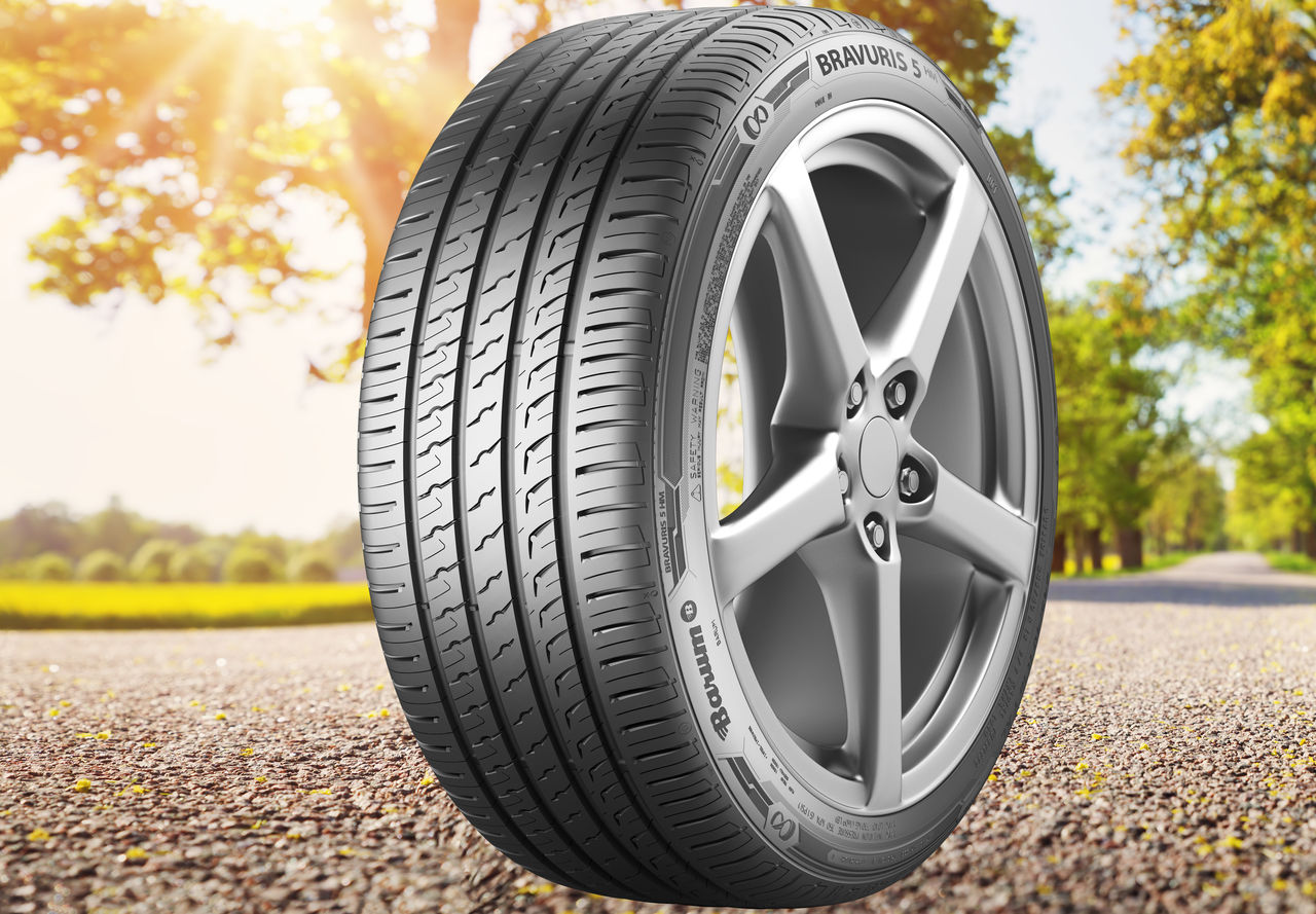 A Barum summer tyre on a sunny road