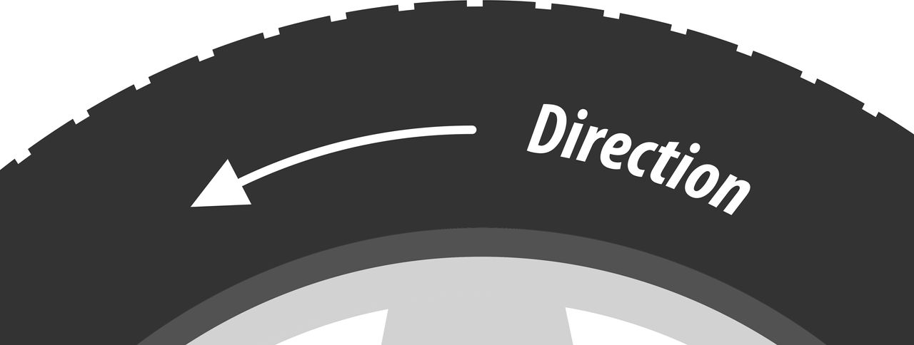 Barum Tyre Direction Graphic on Tyre