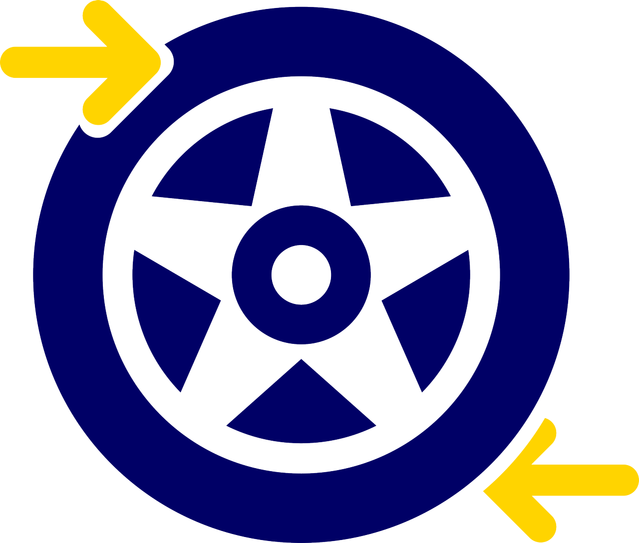 Barum Tyre Arrow Icon Blue-Yellow